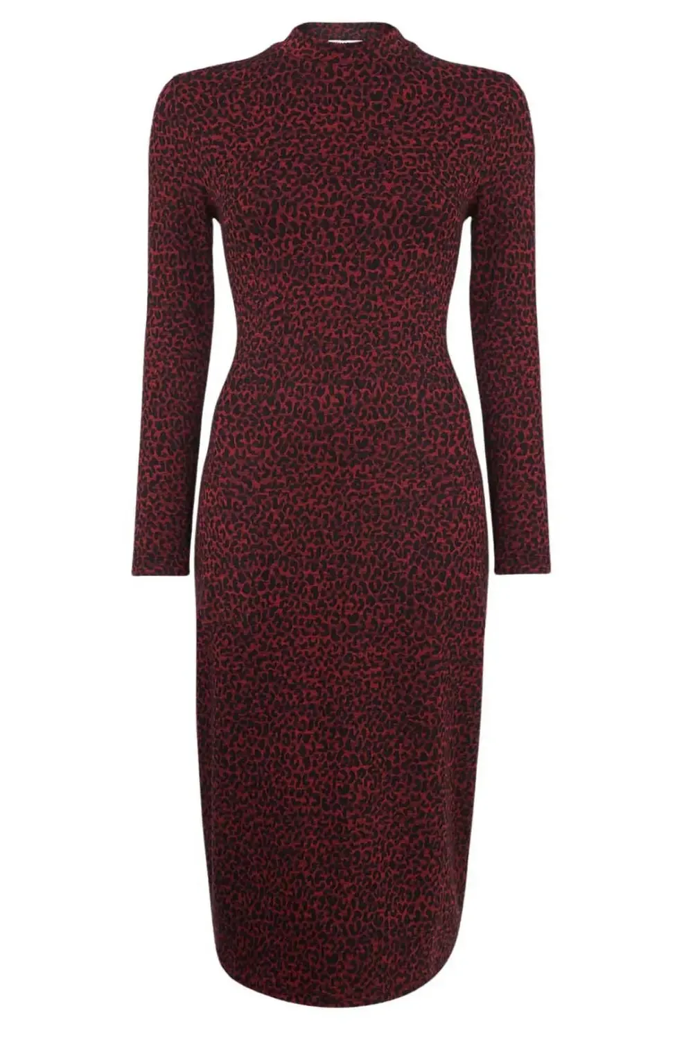 Animal Jacquard Jersey Midi Dress