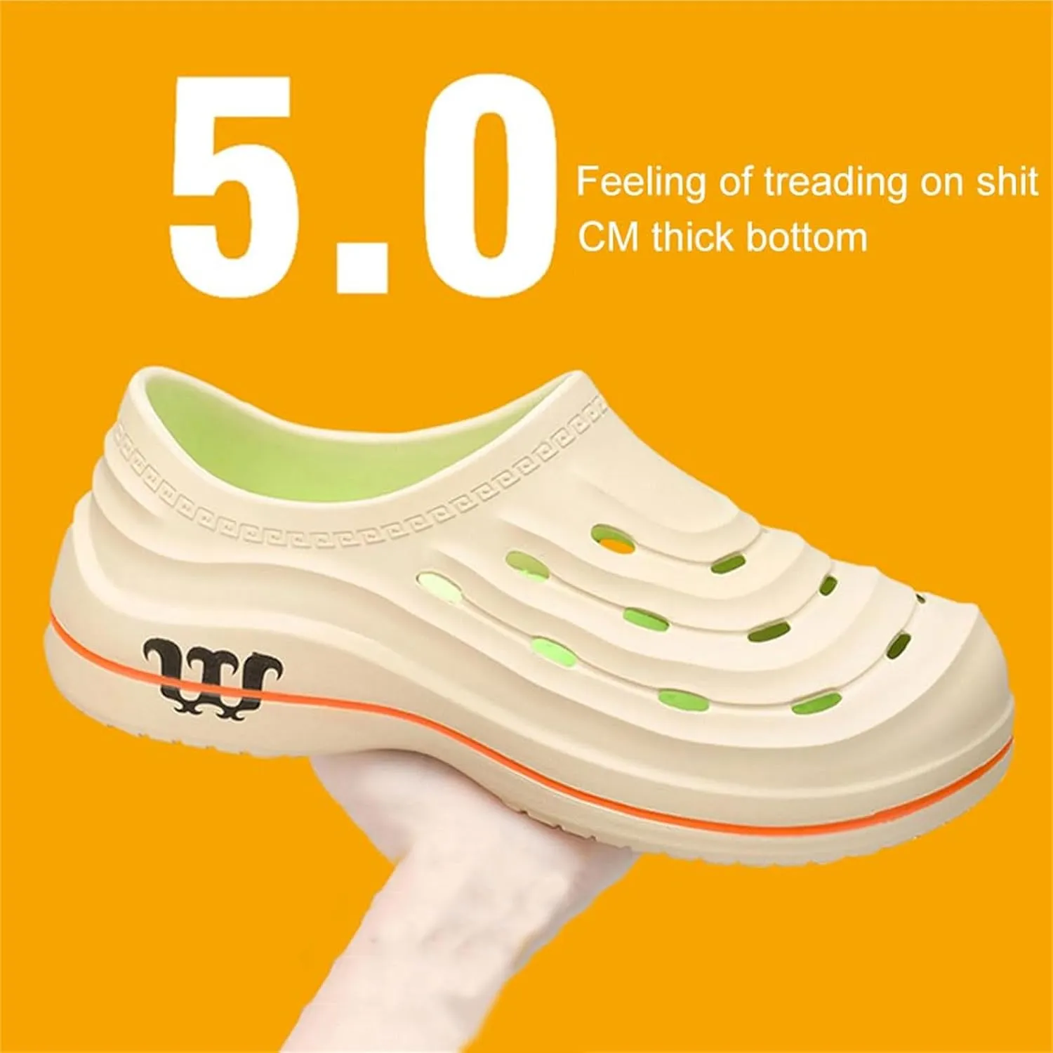 Armadillo Clogs for Women Men Waterproof Slip Resistant Chef Clogs Shoes for Unisex-Adult Comfortable Non Slip Nurse Work Shoes Lightweight Nursing Gardening Shoe Ideal for Kitchen Garden Beach
