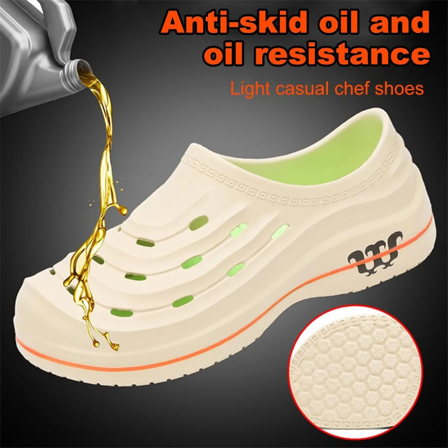 Armadillo Clogs for Women Men Waterproof Slip Resistant Chef Clogs Shoes for Unisex-Adult Comfortable Non Slip Nurse Work Shoes Lightweight Nursing Gardening Shoe Ideal for Kitchen Garden Beach