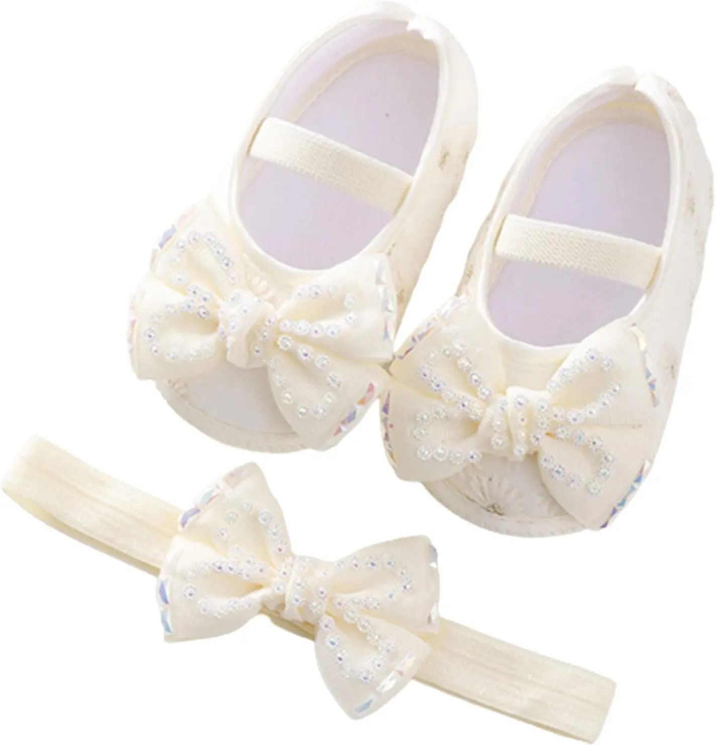 Baby Shoes Fashion Soft Sole Infant Shoes Pearl Dress Flower Princess Shoes Infant Shoes Size 4 Shoes for Baby Girls