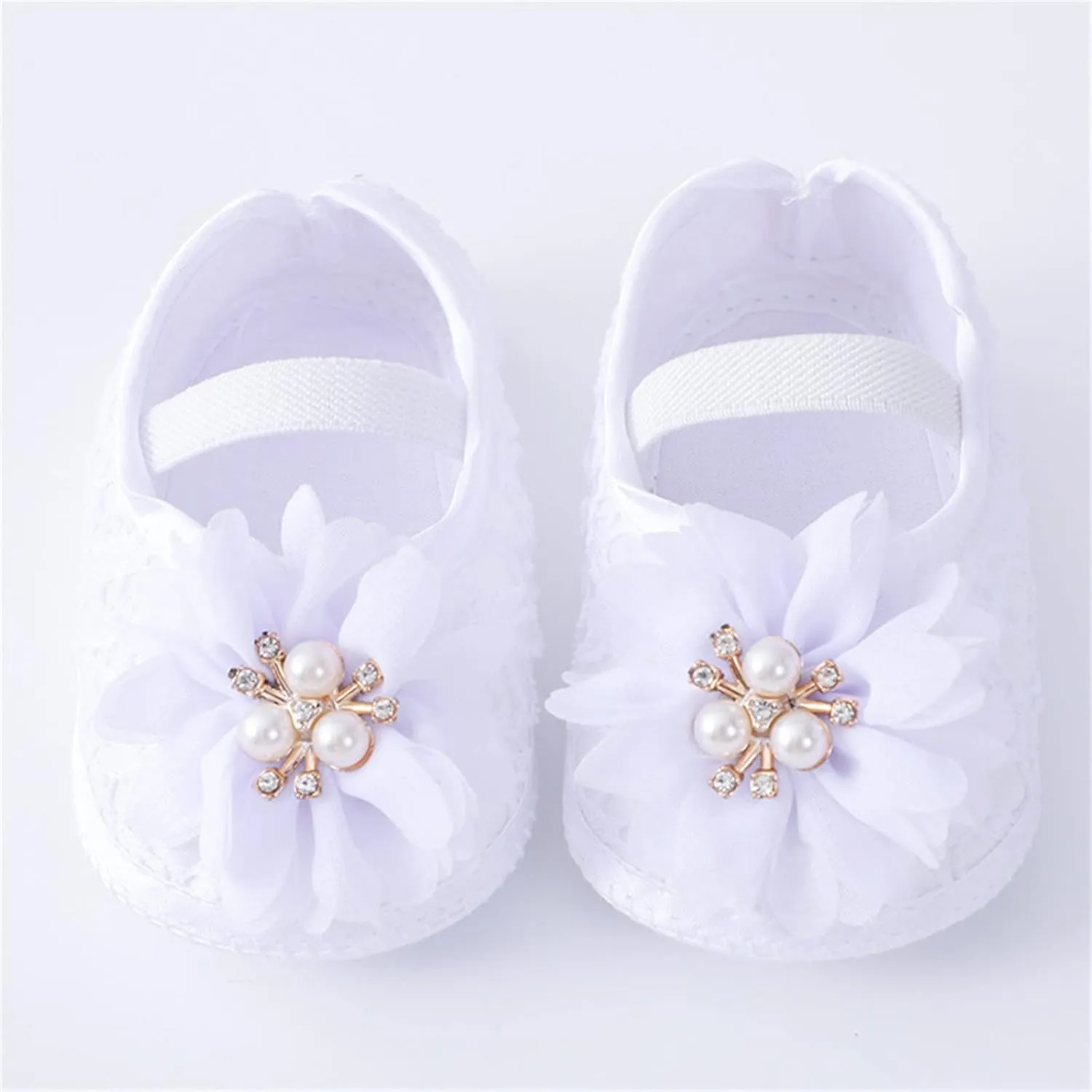 Baby Shoes Fashion Soft Sole Toddler Shoes Pearl Dress Flower Princess Shoes Toddler Shoes Baby Shoes Boy 6-12 Months