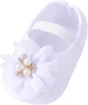 Baby Shoes Fashion Soft Sole Toddler Shoes Pearl Dress Flower Princess Shoes Toddler Shoes Baby Shoes Boy 6-12 Months