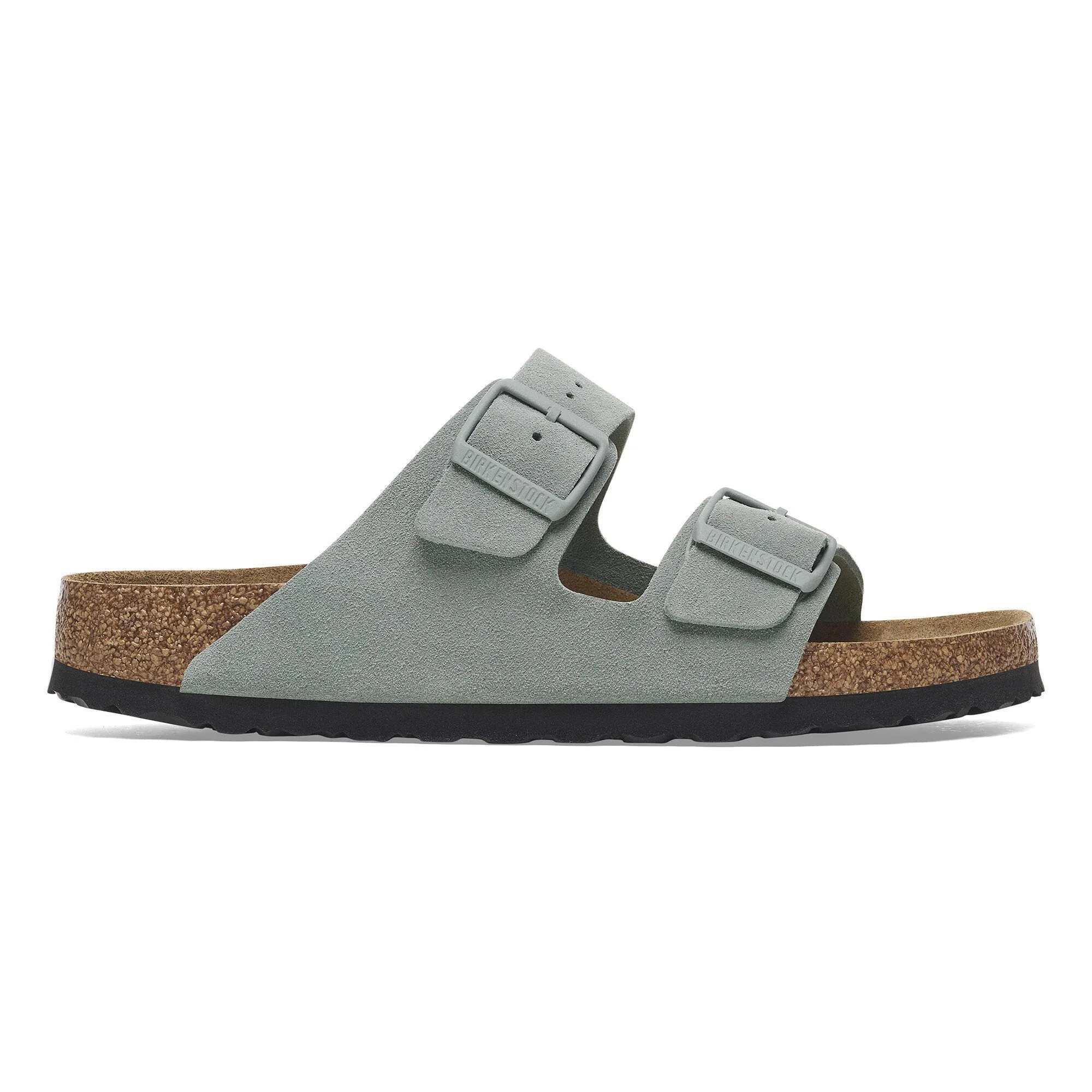 Birkenstock Womens Arizona Soft Footbed BS Suede Leather Pure Sage