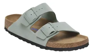 Birkenstock Womens Arizona Soft Footbed BS Suede Leather Pure Sage