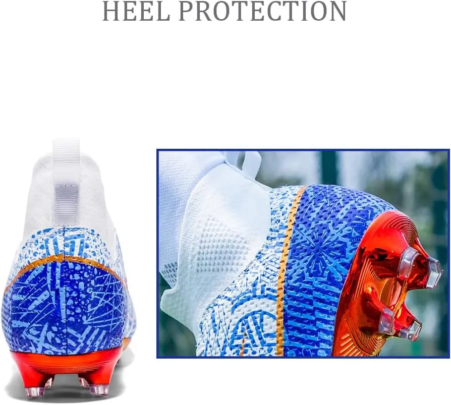 GEXECEUSS Men's Lightweight Football Cleats for Training: Boys High-Top Soccer Boots for Outdoor - Youth Professional Futsal Shoes