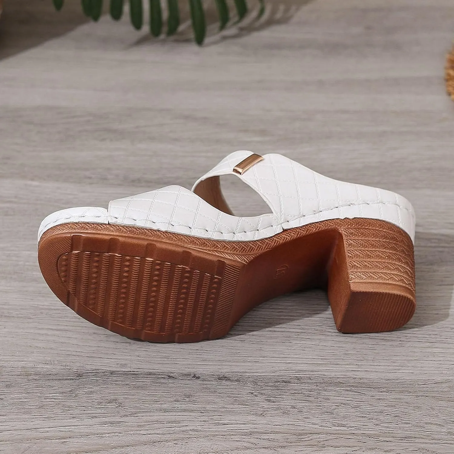 Heeled Sandals for Women Comfortable Orthopedic Slides Sandals Open Toe Low Heel Wedge Slippers Dressy Casual Work Sandal for Women Office Breathable Dress Shoes