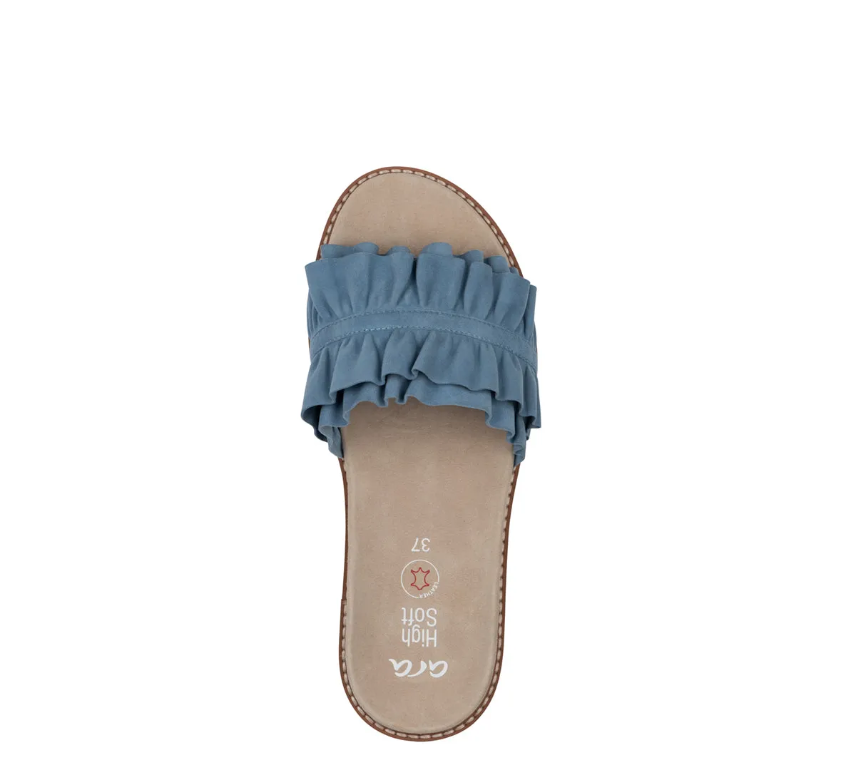 Keyes Women's Ruffle Slide Sandal - Coolblue 15