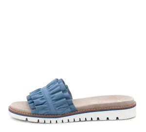 Keyes Women's Ruffle Slide Sandal - Coolblue 15