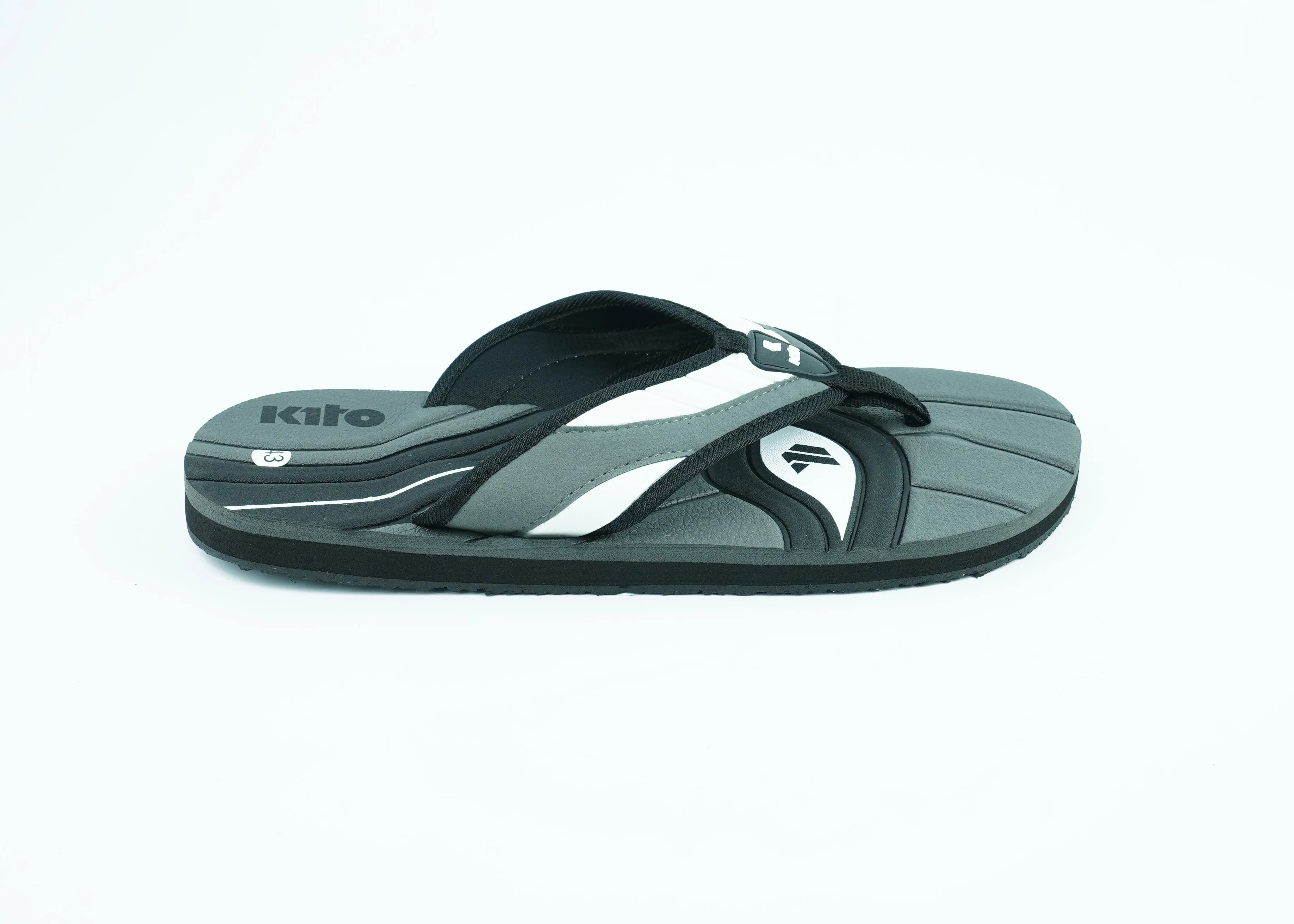 KITO Casual Grey and white slippers for men (ORIGINAL THAILAND )