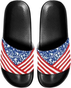 Ladies Pillow House Slide Sandals Open Toe Black Flat Shoes Ultra Cushion Sandals Single Band Bath Shower Shoes Travel-friendly Flip Flops