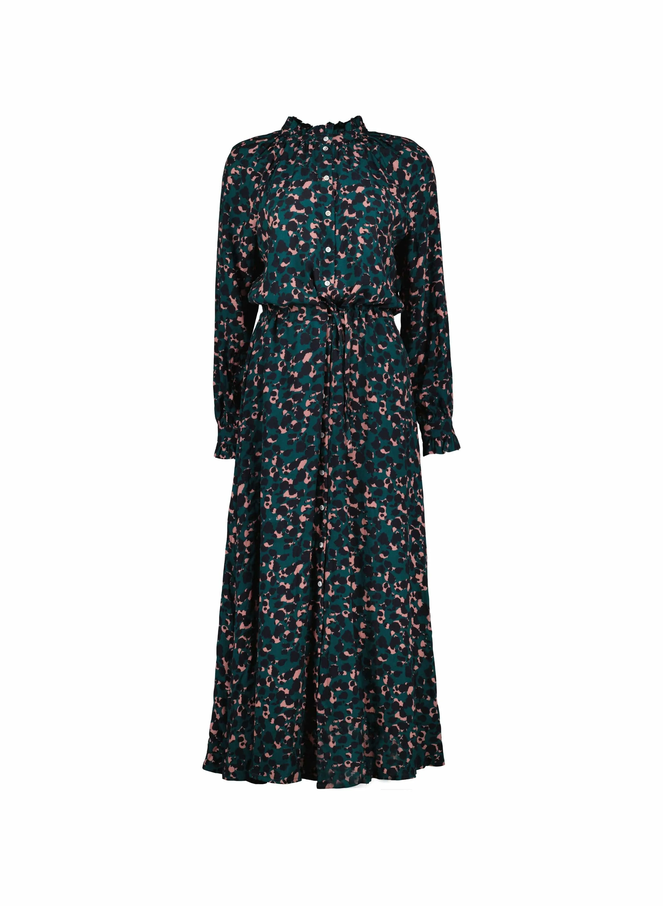 Luna LENZING™ ECOVERO™ Midi Dress | Cedar Ink Print