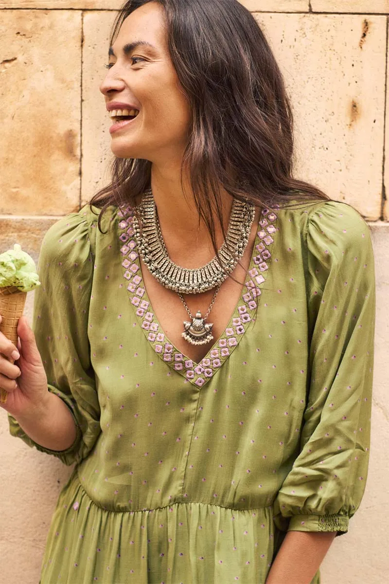 Malia Green Dress