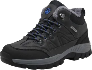 Men Winter Sneakers Outdoor Shoes Padded Warm Cotton Shoes Lightweight Hiking Shoes Large Size Men Casual Shoes Suede