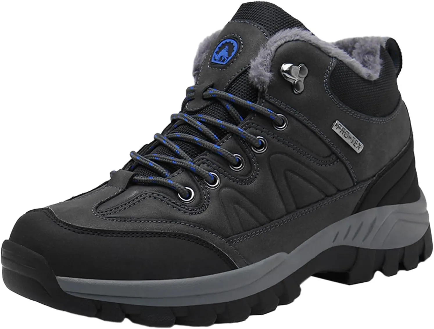 Men Winter Sneakers Outdoor Shoes Padded Warm Cotton Shoes Lightweight Hiking Shoes Large Size Men Casual Shoes Suede