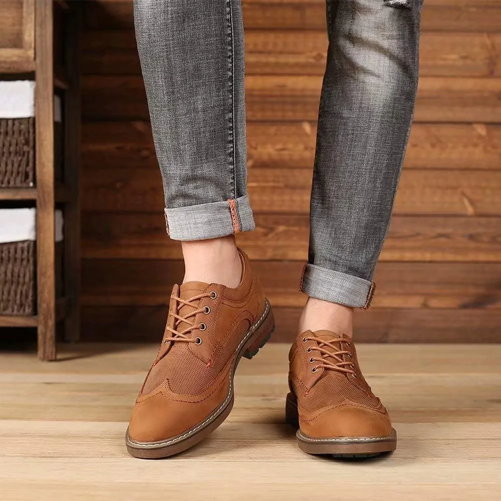 Mens Dress Shoes, Lace Up Plain Toe Leather Oxford