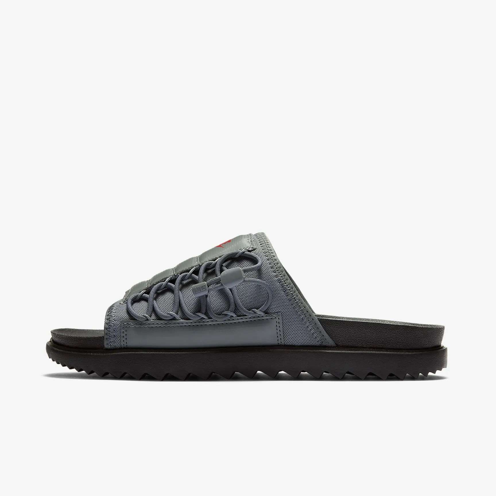 Men's Nike Asuna Premium Slides (Black/Smoke Grey/University Red)(CI8800-006)
