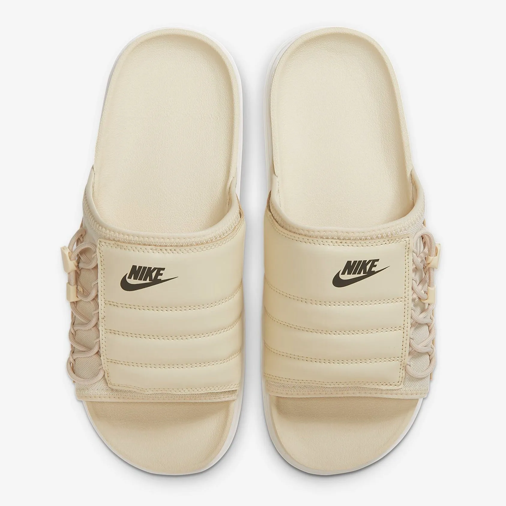 Men's Nike Asuna Premium Slides (Fossil/Sail/Newsprint)(CI8800-200)