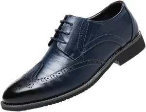 Mens Pointed Tip Orthopedic Dress Shoes Lace-up Oxford Shoes for Men Oxfords PU Fashion Dress Sneakers Business Casual New Shoe