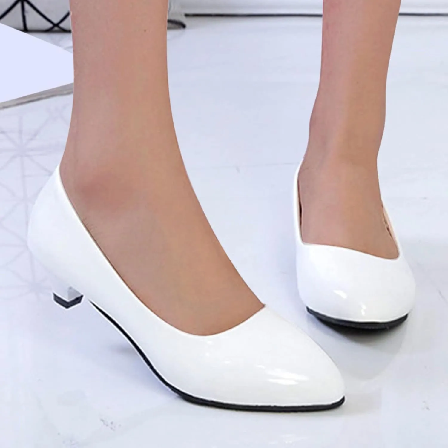 Outdoor On Womens Slip Shoes Heel Shoes Breathable Fashion Casual Chunky Leisure Women's Casual Hiking Women
