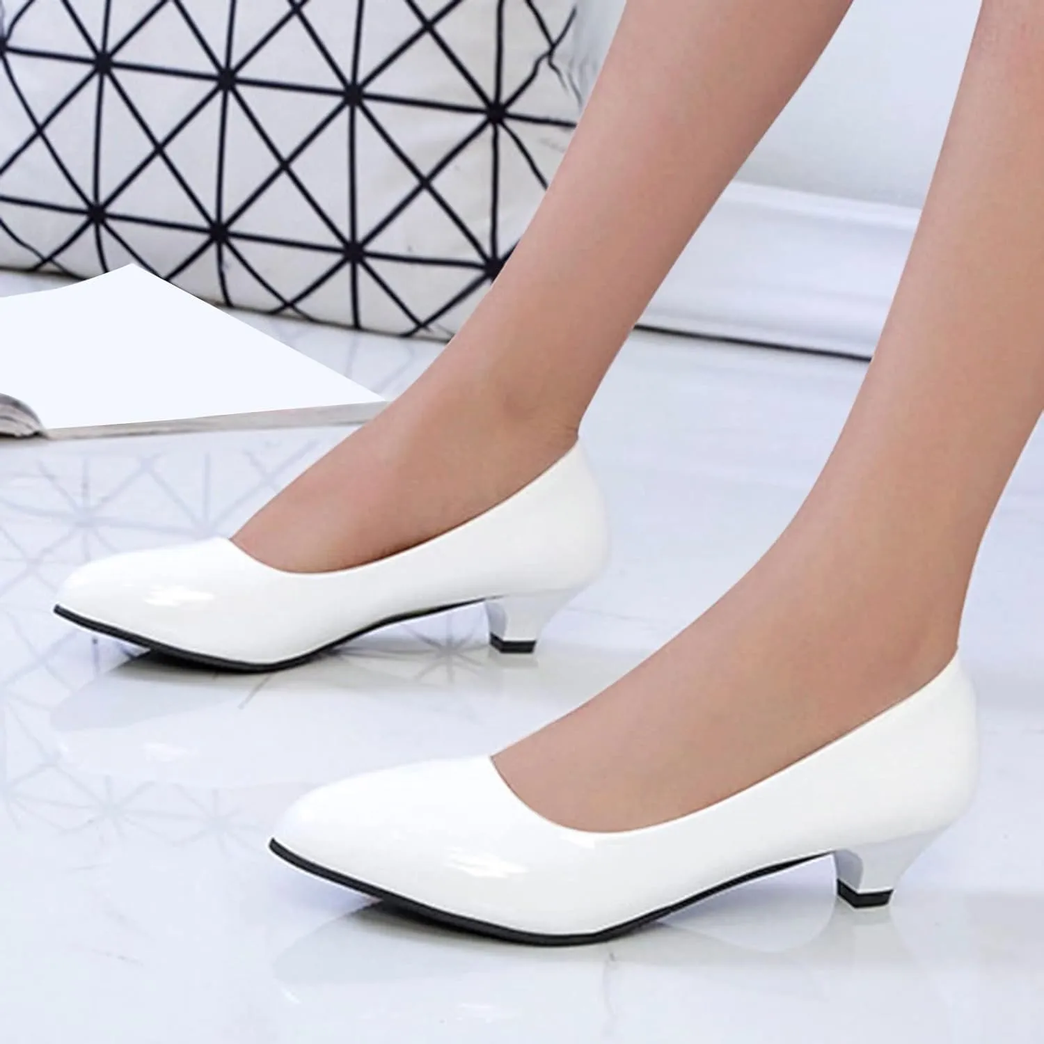 Outdoor On Womens Slip Shoes Heel Shoes Breathable Fashion Casual Chunky Leisure Women's Casual Hiking Women