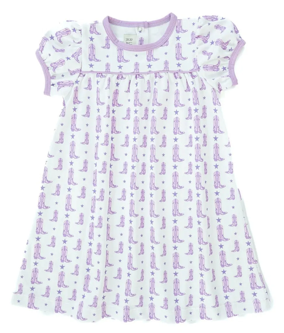 Purple Boots Catherine Dress