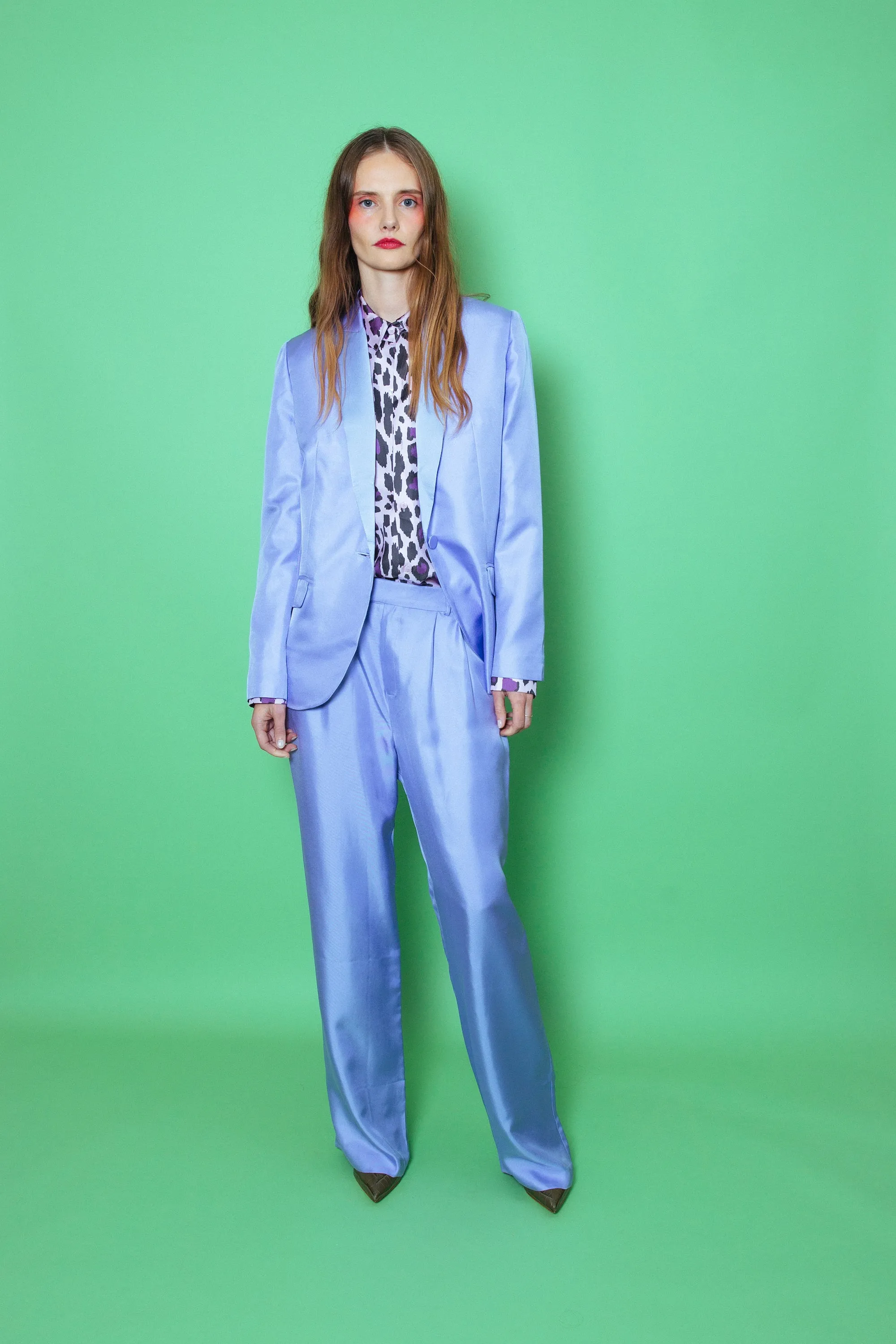 Salinas Silk Trouser Lilac Woman