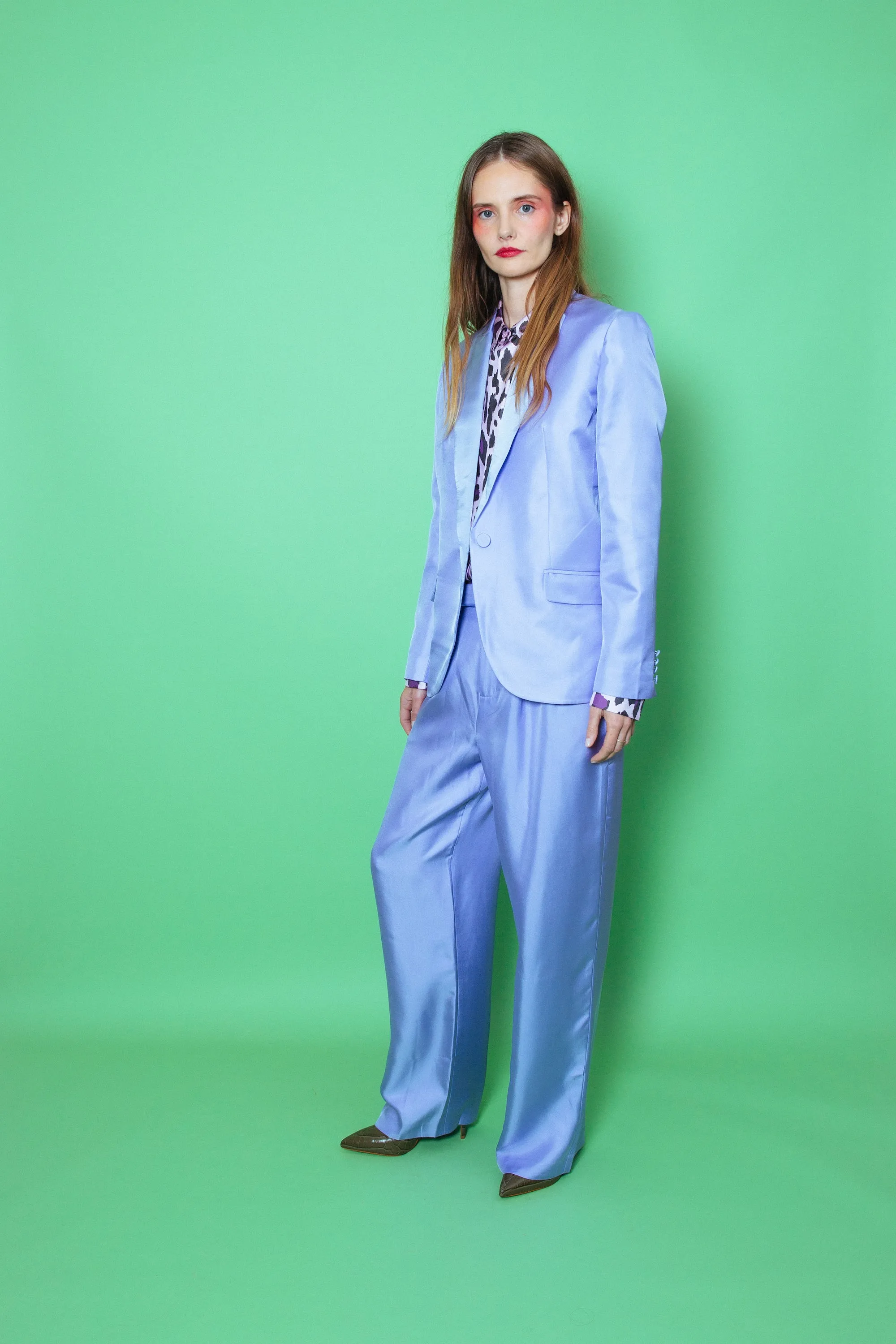 Salinas Silk Trouser Lilac Woman