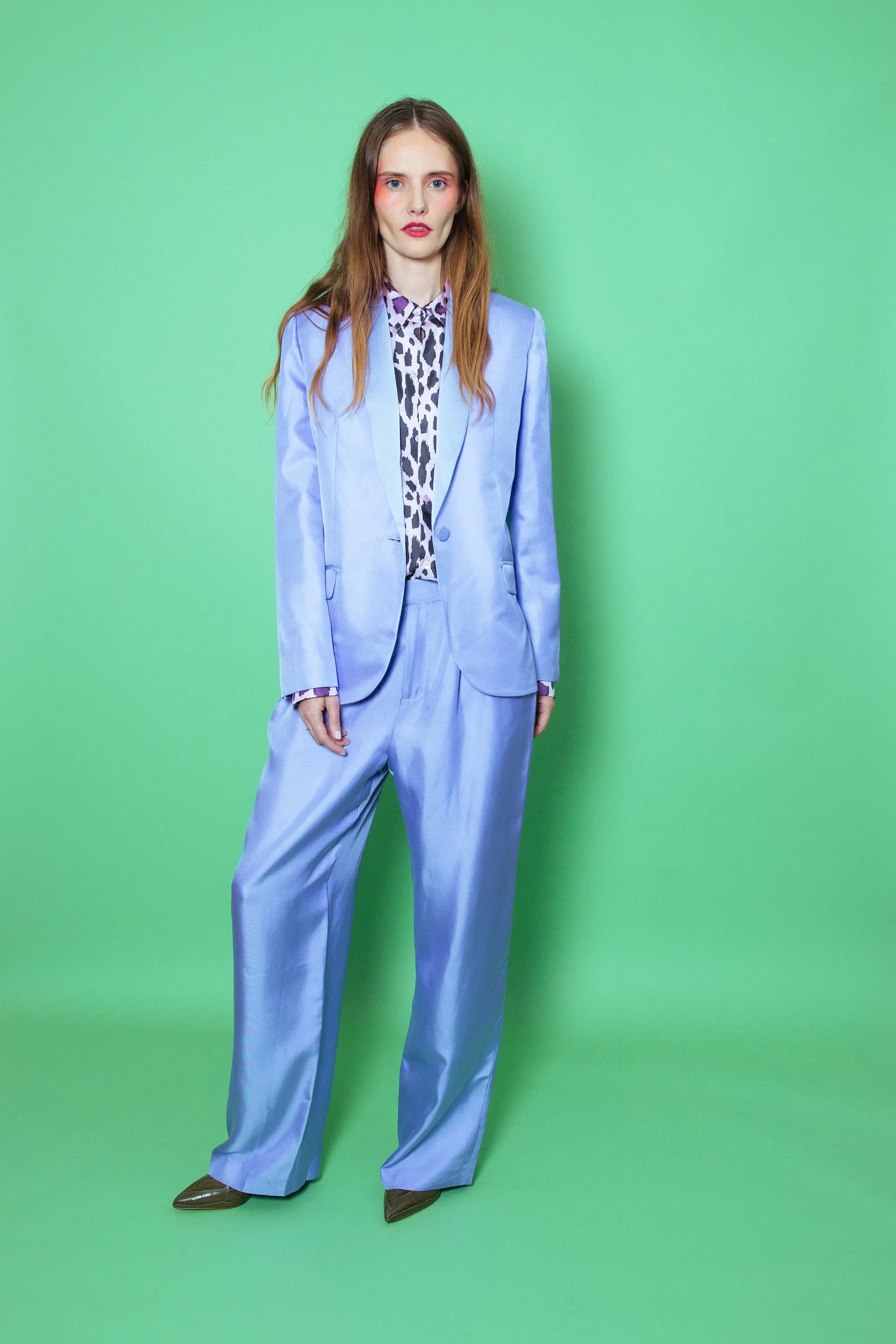 Salinas Silk Trouser Lilac Woman