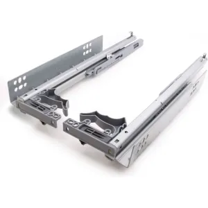 Soft Close Concealed Undermount Drawer Runners Double Extension 30kg Max 500mm