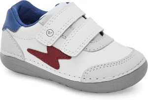 Stride Rite baby boys Sm Kennedy Athletic Sneaker, White Multi, 3.5 Wide Infant US