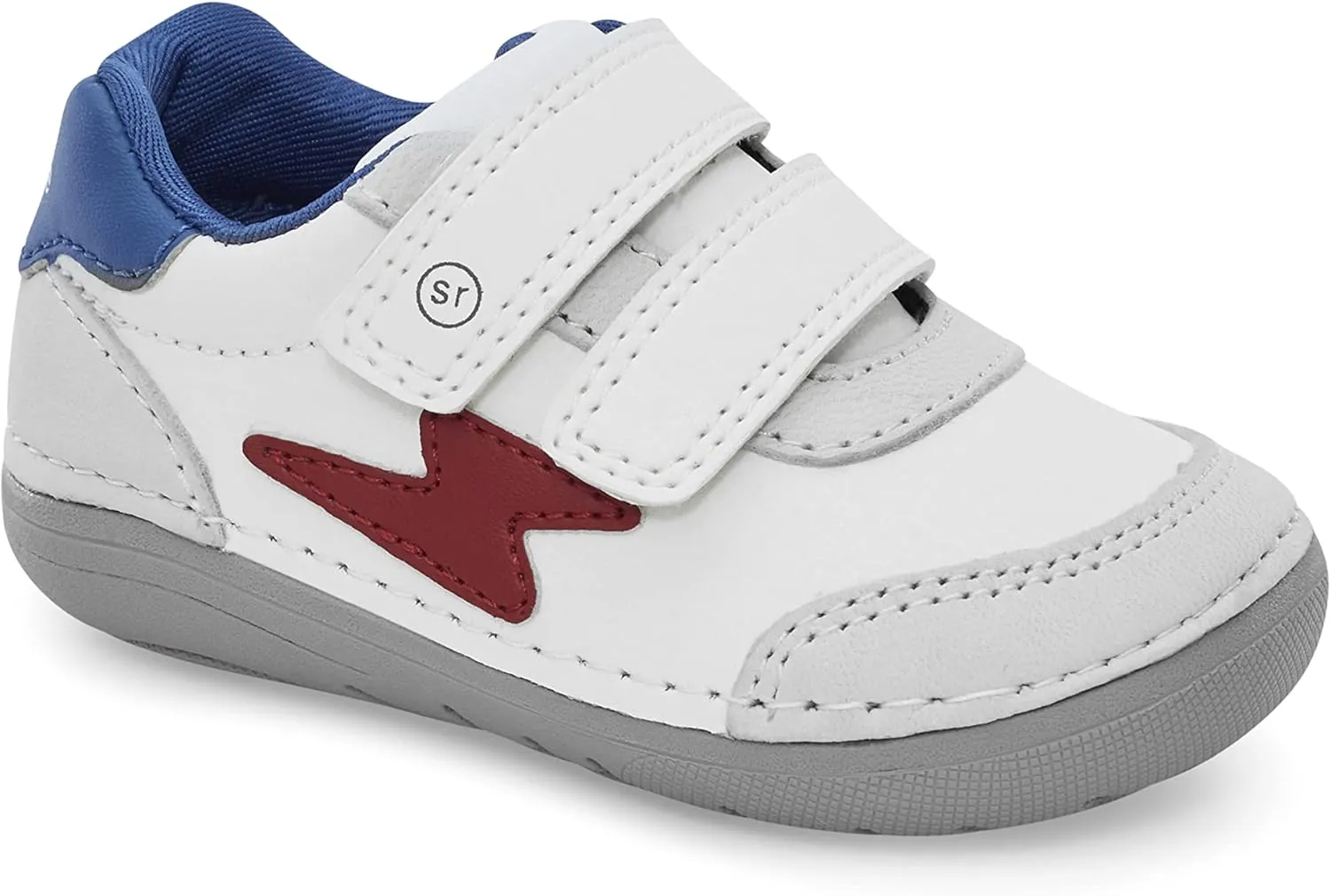 Stride Rite baby boys Sm Kennedy Athletic Sneaker, White Multi, 3.5 Wide Infant US