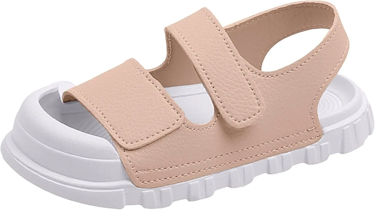 Summer Flat Dress Sandals Shoes Boys Baotou Sandals Summer Soft Bottom Children Middle And Big Children Beach Shoes Baby Casual Kids Closed Toe Water Sandal