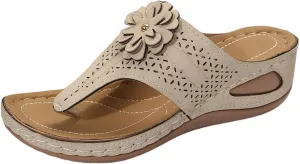 Summer Orthopedic Sandals for Women 2025 Comfortable Flip Flops With Arch Support for Women Dressy Casual Wedge Sandals Summer Beach Walking Sandal Shoes