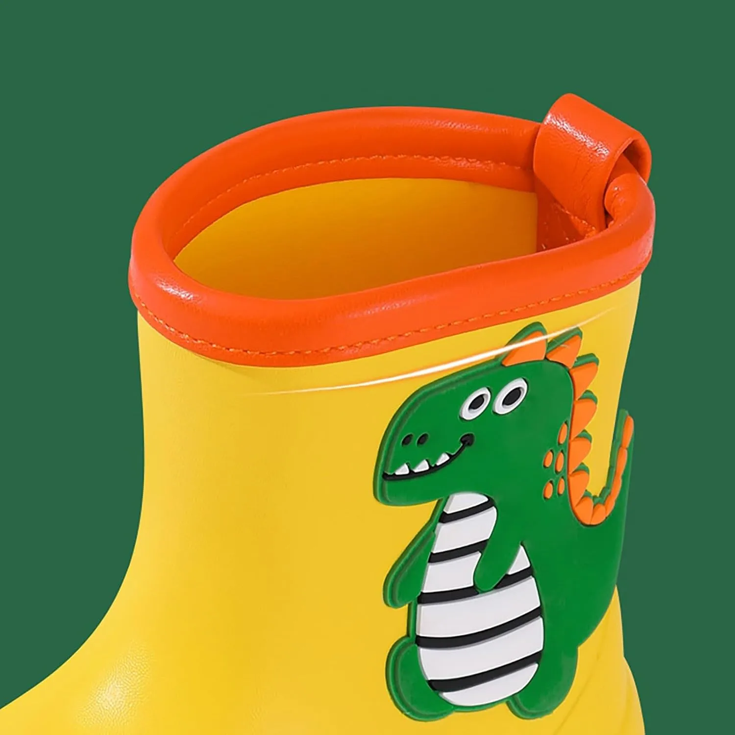 Toddler Dinosaur Rain Boots for Boys Girls Lightweight Waterproo Mud Boots Baby Kids Rain Boots With Handles