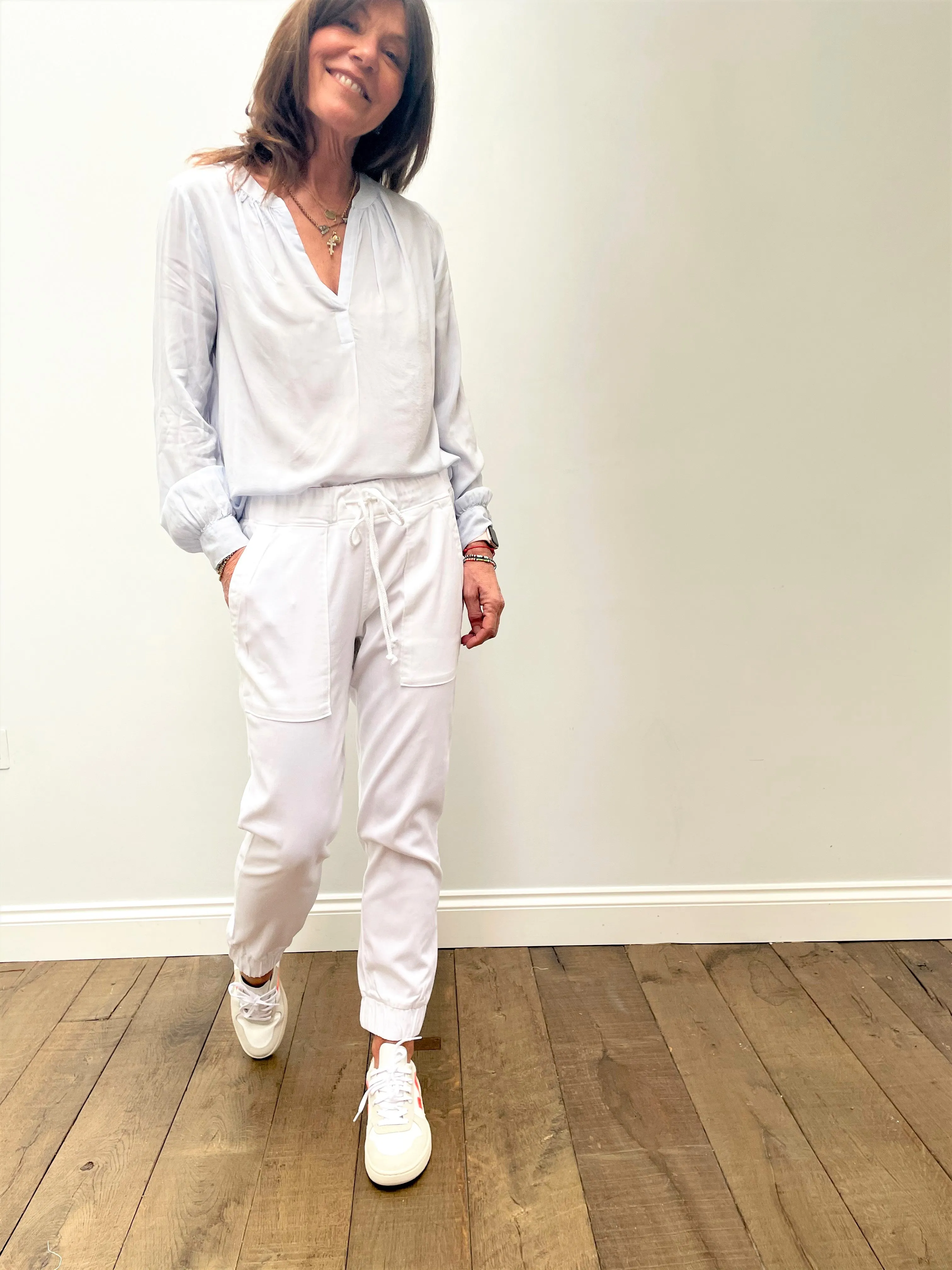 VELVET Lenae Top in Glacier
