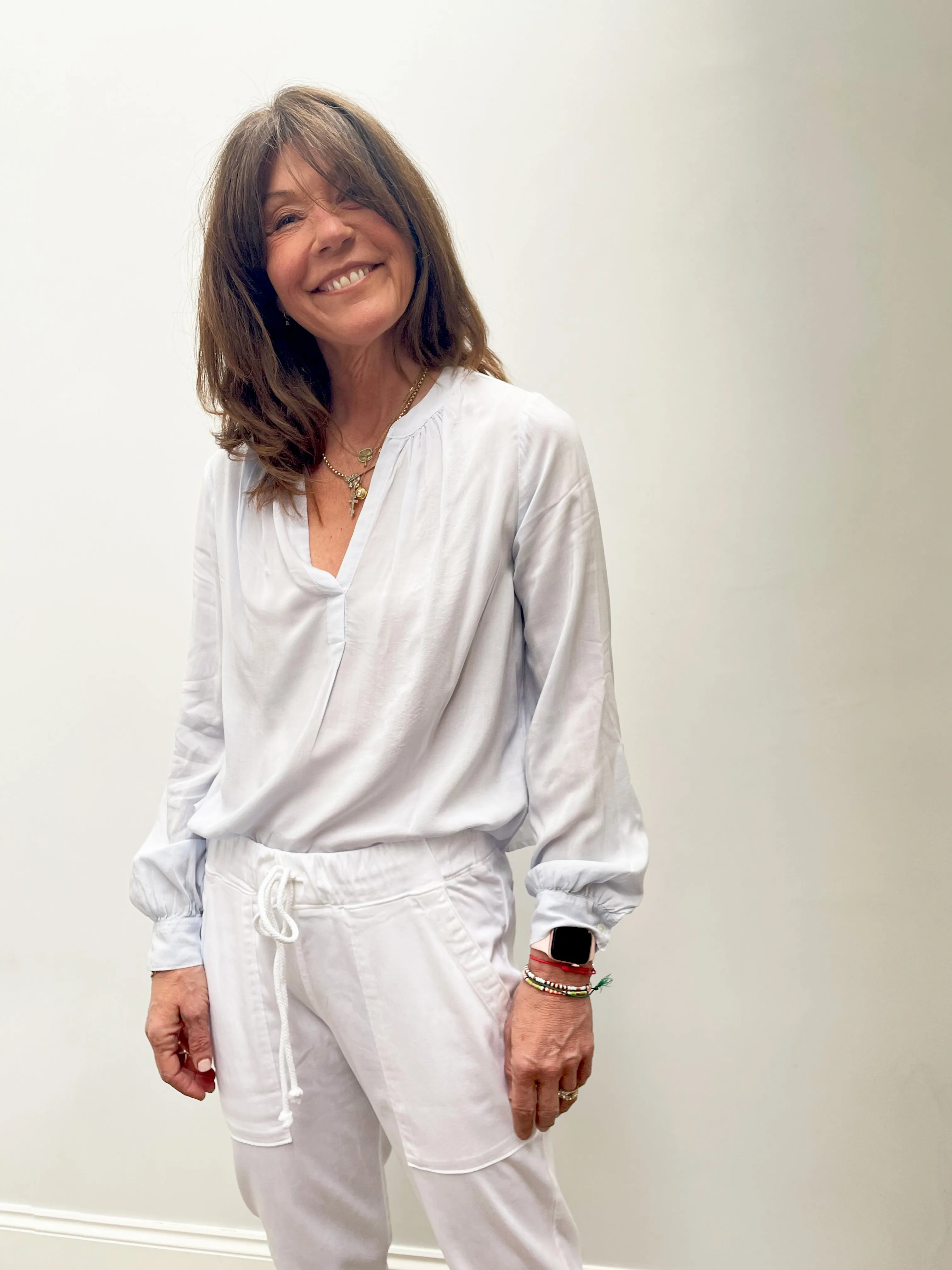 VELVET Lenae Top in Glacier