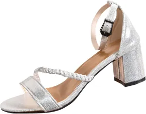 Women's Crisscross Strap Block Heels Sandals Block Ankle Strap Dress Comfort Sandals Open Toe Party Dress Pump Shoes