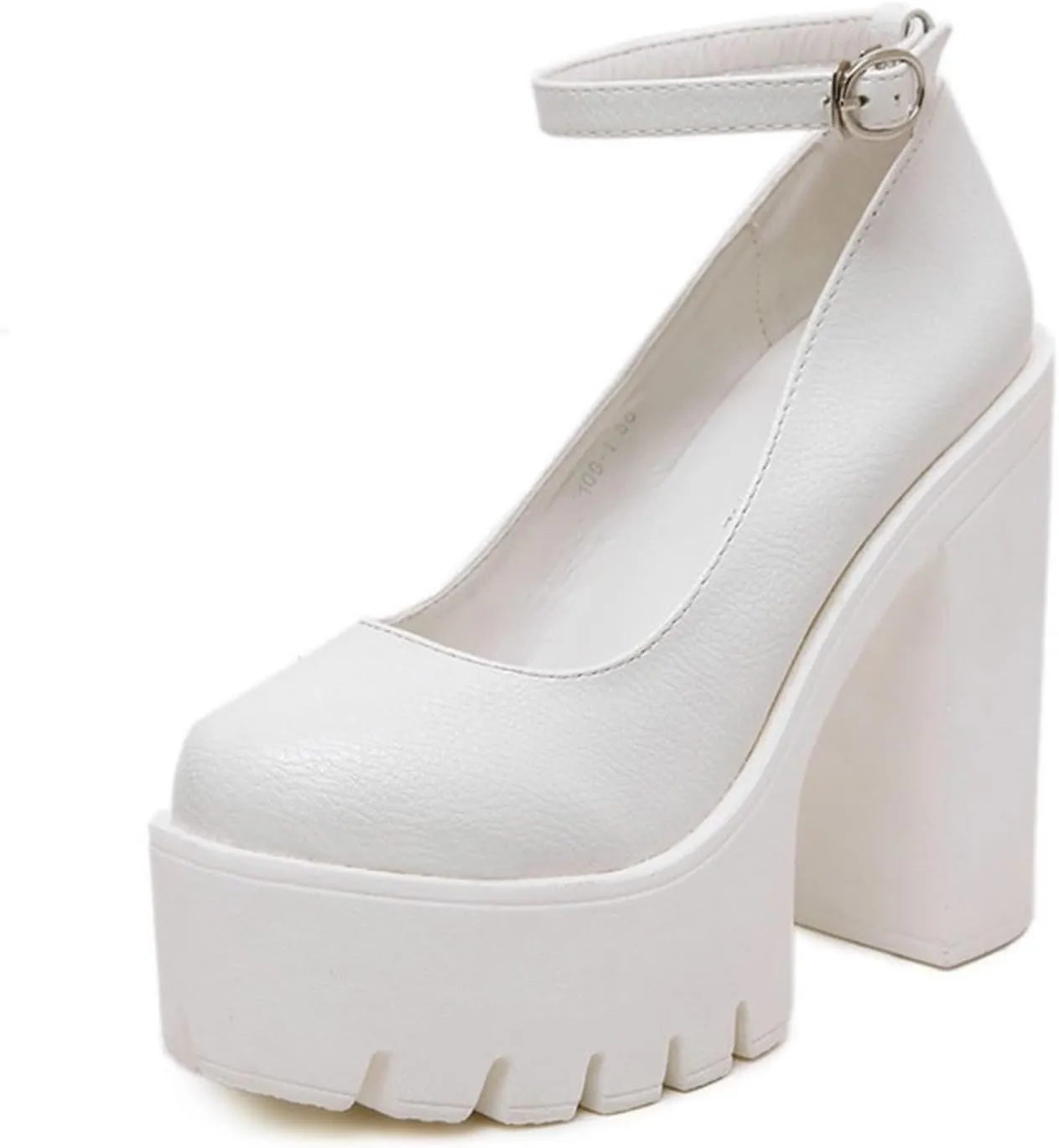 Women's High Heels,Platform High Heel Sandals One-Line Buckle Low Gang 5.5in Height Rough Heel Casual Fashion Evening Shoes Waterproof Dirt Resistant Easy to Clean Dress Sandal