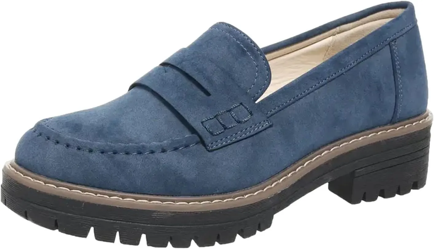 Womens Loafers Shoes Platform Chunky Penny Loafer Casual Comfortable Slip On Shoes Fashion Business Work Shoes