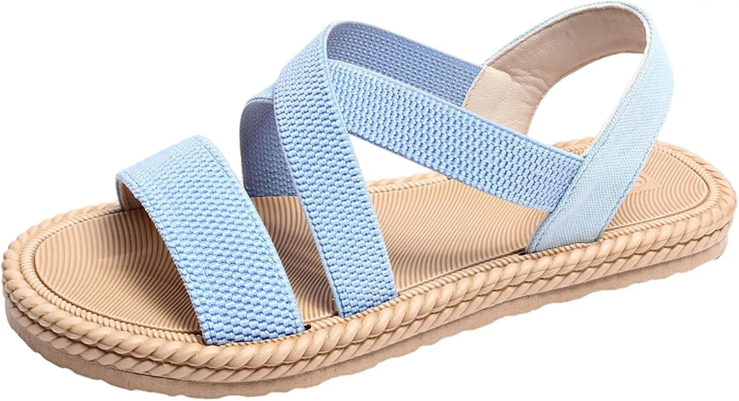 Women's Summer Fashion Open Toed Sandals With Elastic Temperament Breathable Shoes Sneaker Sandal
