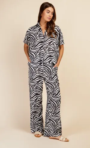 Zebra Print Trousers by Vogue Williams